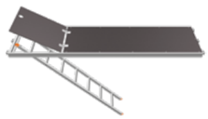 Plataforma robusta con escalera
